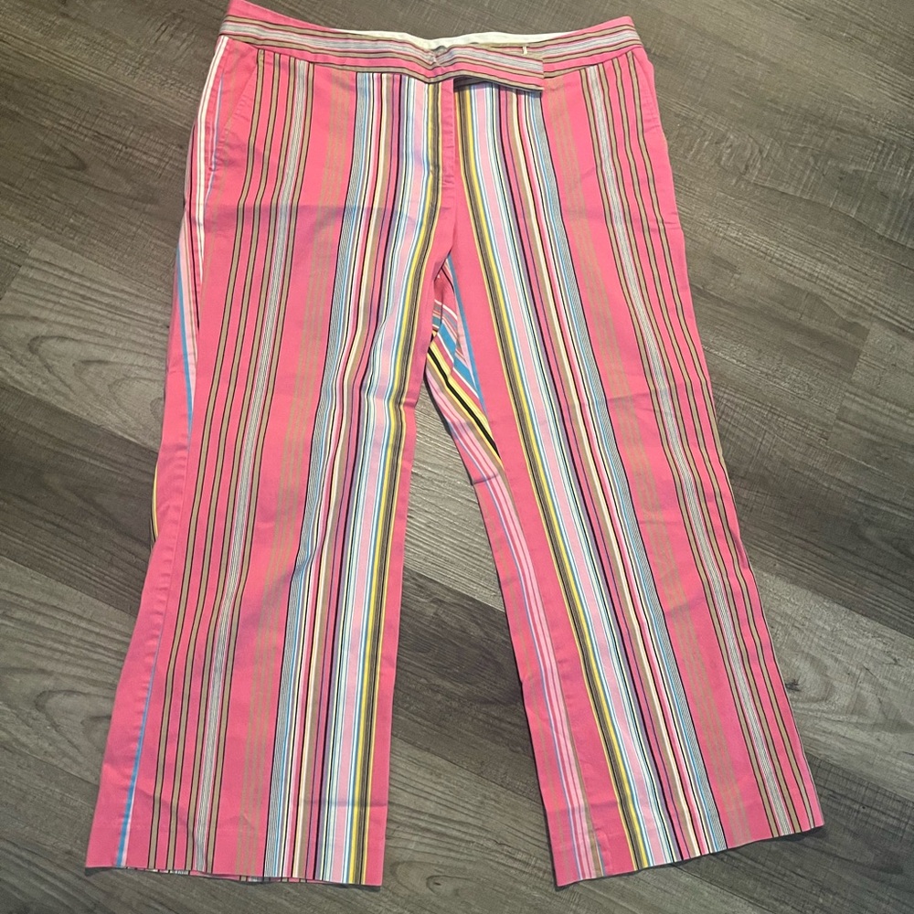Express capri striped bright spring colors size 12